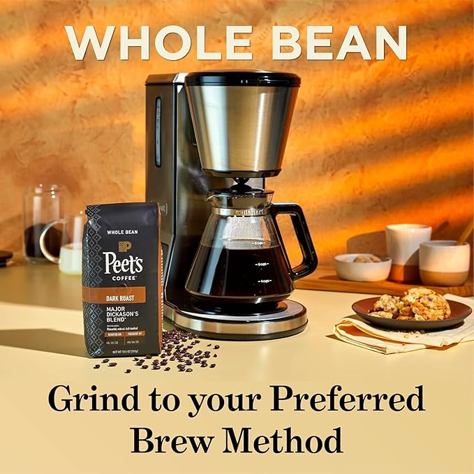 Peet's Coffee Medium Roast Ground Coffee | Big Bang | 36 Ounces | 2 Bags