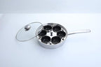 Egg Poacher Pan - Stainless Steel Poached Egg Cooker – Perfect Poached Egg Maker – Induction Cooktop Egg Poachers Cookware Set with 6 Nonstick Large PFOA FREE Egg Poacher Cups and Silicone Spatula…