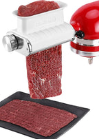 Meat Tenderizer Attachment for KitchenAid Stand Mixer, Adjustable Meat Tenderizer Machine for Beef Pork Steak, Tenderizer Tool with 3 Thickness Settings, Dishwasher Safe