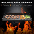 AJinTeby 16" x 24" Fry Griddle for Camp Chef 3 Burner Stove, 16 inch Fry Griddle Top for CampChef Tahoe, Expedition 3X, Big Gas Grill 16, Replacement for Camp Chef SG90 Griddles