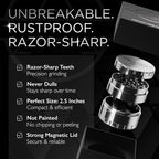 2.5-inch Premium Stainless Steel Culinary Herb & Spice Grinder Mill for Kitchen Use