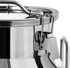 304 Stainless Steel Milk Can Large 12L-60L Capacity Milk Bucket Ice Buckets Bar Tools Wine Pail Bucket Milk Can Tote Jug with Sealed Lid Heavy Duty for Milk and Wine Liquid Storage (40L)