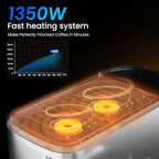 Espresso Machine 20 Bar Temperature Time LED Display Espresso Maker with Stepless Adjustable Automatic Milk Frother for Cappuccino Latte Americano Stainless Steel Coffee Machine with ESE Pod Filter