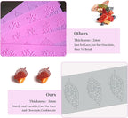 5PCS Leaf Molds Silicone Baking Fondant Tuile Molds, Hollow 3D Coral Branch Leaf Tuille Lace Silicone Cake Moulds, Polymer Clay Mold for Baking, Resin, Clay, Sugar Craft, Dessert Cake Decoration