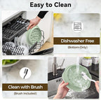 Ukeetap 10" Pro Chicken Shredder Tool Twist Large for Kitchen, BPA-Free Food-Safe Meat Grinder, Visible Chicken Breast Meat Shredder with Strong Anti-Slip Bottom & Ergonomic Handle, Green