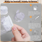 Water Filter Holder and 2 Water Filters, Compatible with Keurig Series Coffee Machines, Compatible with K-Duo Gen2/K-Duo/K-Duo Essentials/K-Latte/K-Compact/K200/K250
