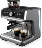 GarveeHome Espresso Machine, 20 Bar Semi Automatic Espresso Machine With Grinder and Milk Frother Wand, Professional Espresso Maker Coffee Machine With 95 oz Removable Water Tank