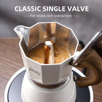 Bincoo Espresso Maker Stovetop,Camping Moka Pot 2 Cup/120ML,Stove Top Espresso Italian Coffee Maker,Easy to Use