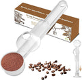 Coffee Scoop with Funnel for Ground Coffee, Protein Powder & Tea, for Reusable K Cup Refiller, 2TBSP Mess-Free, Funnel Design Prevents Spills (Translucent White, 1-Pack)