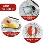 Silicone Macaron Baking Mat, Non Stick Pastry Mat for Rolling Dough,Silicone Mat for Baking Pizza, Cookie, Bread, Fondant, Macarons, Reusable and Large Silicone Mat