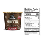 Kodiak Cakes Minute Muffins, Double Dark Chocolate, 2.36 Ounce (Pack of 12) (Packaging May Vary)