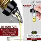 SuproBarware Automatic Measured Bottle Pourer Liquor Bottle Pourer Quick Shot Dispenser 1oz Liquor Pour Spout for Alcohol,Wine,Spirits, Home Bar Kitchen Tools 50 Pack