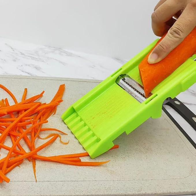2-in-1 Multifunctional Peeler with Grating Plate, Detachable Julienne Slicer & Fruit Peeler, Multifunctional Kitchenware Set for All Kinds of Fruits and Vegetables