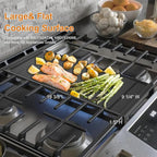 UPGRADED WB31X24738 Griddle Replacement for GE Appliance Gas Range Center, 9 19.5 inch Compatible With GE Stove Parts, Aluminum With Food Grade Nonstick Cooktop Plate Flat