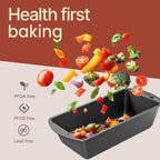 BAKKENMASTER Bakken- Swiss Loaf Pan Set 1-Piece - Deluxe Nonstick Carbon Steel Bakeware for Perfect Bread and Cakes – Dishwasher Safe, Premium Pans for Home Baking