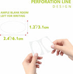 500 Removable Freezer Pantry Labels, Waterproof Tear Resistant Removable No Residue, for Food Containers Jars Kitchen Restaurant Storage Organization