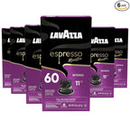Lavazza Espresso Maestro Intenso Aluminum Capsules Compatible with Nespresso* Original Machines, Medium-Dark Espresso Roast, Arabica and Robusta (60 Capsules)