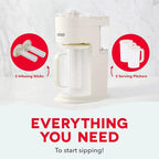 Dash Summer Sippers™ Lemonade Maker & Electric Citrus Juicer - Dissolves Sugar, Juices Over Ice - Lemon Squeezer Machine - Make Fresh Orange & Lemon Juice - Two 32oz Pitchers & Infuser Cylinders