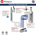 Kegco K309SS-3 3 Faucet Digital Kegerators - Stainless Steel Door