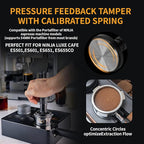 Espresso Accessories Kit for Ninja Luxe Cafe ES601,501,701, 10 Pack Coffee Tools with Feedback Tamper, Distributor,Puck Screen, Dosing Funnel, Cleaning Brushes,latte art,Station,Wdt,Magnet,Clean disk