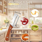 Multi-Functional Vegetable Peeler for Kitchen, With Wooden Handle and Bottle Opener, Comfortable and non-slip handle Stainless Steel Blade Easy to Clean for Fruit Potato Pumpkin Papaya (2 PCS)