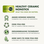 GreenPan Spectra 10 Piece Cookware Set,Hybrid Tri-Ply Stainless Steel, PFAS-Free Ceramic Nonstick Textured Cooking Surface,Induction Pots & Pans with Lids, Dishwasher Safe,Oven & Broiler Temp to 850˚F