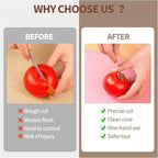 4 PCS Tomato Corer Strawberry Huller Tool,Strawberry Stem Remover,Stainless Steel Fruit Stem Remover for Tomato,Vegetable and Fruit Corers,Perfect for Kitchen