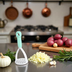 1Pc Random Color Manual Silicone Potato Masher, Cooking Utensils Masher, Mini for Non-Stick Cookware，Fruit and Vegetable Tools Ricers
