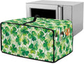 Clover Print Toaster Oven Cover Heavy Duty, Heat Resistant Dust-proof Toaster Cover Kitchen Small Appliance Protective Slipcover Washable Slipcover for Kitchen Counter, Green, L