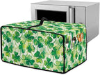 Clover Print Toaster Oven Cover Heavy Duty, Heat Resistant Dust-proof Toaster Cover Kitchen Small Appliance Protective Slipcover Washable Slipcover for Kitchen Counter, Green, S