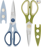 Mr. Pen- All Purpose Kitchen Shears with Protective Sheath, 2 pcs, 8 Inch, Dishwasher Safe, Stainless Steel Food Scissors with Micro-Serrated Blades, Soft Grip, Durable Utility Kitchen Shears