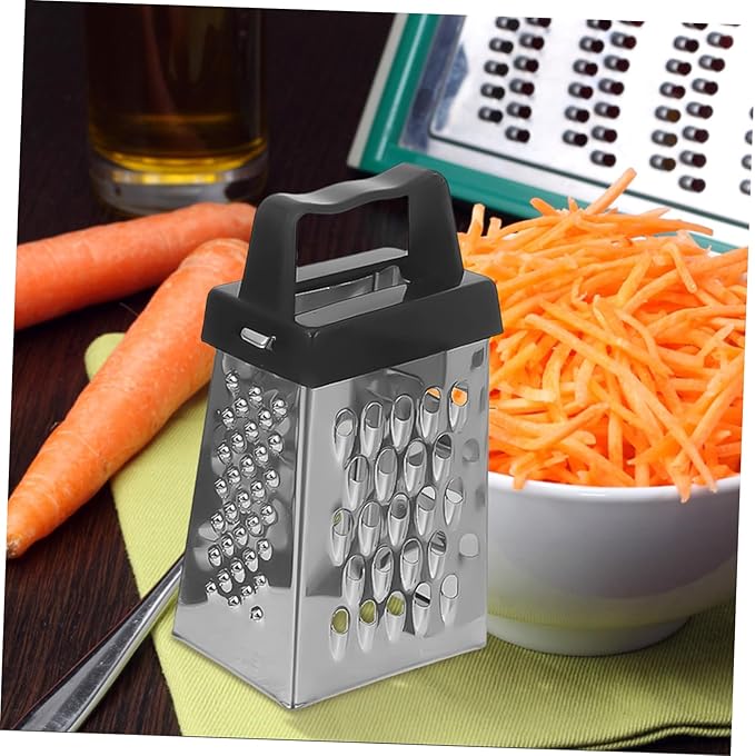3pcs Essential Kitchen Tools Stainless Steel Grater Slicer Shredder Carrot Peeler Vegetable Chopper for Slicing Shredding and Peeling