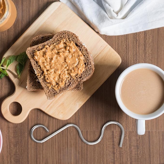 Peanut Butter Stirrer Tool Set - Effortlessly Mixes Nut Butters, Perfect for Breads, Cakes & Cookies - Includes Scraper - Premium Kitchen Essential for Delicious Salads Tool
