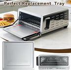 Air Fryer Accessories Set for Ninja SP151 Flip Toaster Oven, Includes Crumb Tray, Baking Pan, Air Fryer Basket, 4 Oven Liners and 100 Pcs Parchment Paper for Ninja SP151