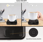 Coffee Mug Warmer, Smart USB Coffee Cup Warmer with Pressure-Induced Auto On/Off, Coffee Accessories for Home Office Desk