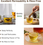 200Pcs Tea Filter Bags, Disposable Tea Filter Bags for Loose Leaf Tea from Safe Natural Materials, Empty Tea Bags Suitable for Loose-Leaf Tea, Coffee, Spices, Herbs (3.54 x 2.75 inch)