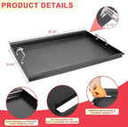 Full-Size Griddle Inserts for Nexgrill Home Depot Replacement Parts 5 Burner 720-0888S 720-0888A 720-0888N, Flat Top Griddle for Nexgrill 4 Burner 720-0830H 720-0830X 720-0830 Gas Grill, Carbon Steel