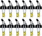 Automatic Measured Bottle Pourer - Quick Shot Spirit Measure Pourer Drinks Wine Cocktail Dispenser Home Bar Tools - 1oz/30ml (12)