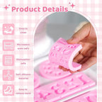 YunKo 3Pack Silicone Fondant Letters Molds and Numbers Molds 0-9 Numbers and 26 Letters Silicone Fondant Chocolate Clay Molds for Decorating Cake Candy Chocolate DIY Cake Decorating