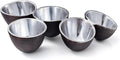 5 Cluster Decorative Bowls Dark Matte Bronze/Black & Chrome Silver Snack Tray Bowl Chip & Dip Serving Piece Strong Centerpiece Beautiful Room Accent & Entertaining Parties Home Decor Wedding Gifts 15"