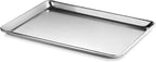 New Star Foodservice Commercial-Grade 18-Gauge Aluminum Sheet Pan/Bun Pan (13 L x18 W x1 H (Half Size) Measure Oven)
