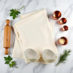 2Pcs 9 Inch Proofing Bread Basket Cloth,Round Cloth Baking Supplies Bread, Reusable Breathable Liner Cotton Flax Banneton Proofing Bread Cloths, Baking Tools and Accessories for Kitchen and Dining