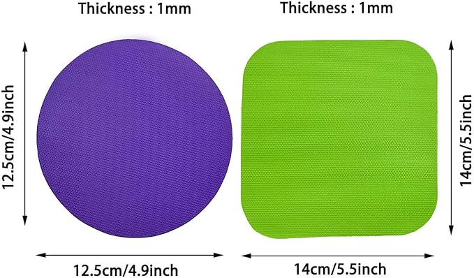 8 Pack Jar Opener Gripper, Rubber Jar Opener Gripper Pad for Seniors with Arthritis, Jar Lid Opener, Bottle Cap Opener for Weak Hands (Blue,Green,Grey,Purple)