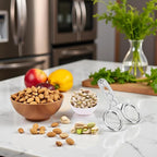 2Pcs Nut Crackers Nuts Pistachio Sheller Opener Kitchen Tools Stainless Steel Nutcracker Multi-Function Walnut Pine Sheller Opener Specialty Gadgets
