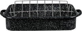 Granite Ware 19-Inch Roasting Pan With V-Rack - Nonstick Rectangular Roaster for Poultry, Baking, Broiling, Grilling - Durable Cookware for Holiday Feasts & Daily Meals - Family Size, Made of Steel