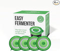 Fermentation Lids Kit, Mason Jar Airlock Lid, Fermenting Lids for Wide Mouth Mason Jars, Kimchi, Pickle, and Sauerkraut Fermentation, Pack of 4 (Green)