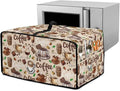 Coffee Chocolate Cake Print Toaster Oven Cover with Top Handle, Heavy Duty Dust-proof Microwave Oven Cover Compatible with Most Toasters Ovens (Small-14.5 * 18.46 * 9 inches)