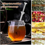 2pcs Tea Infuser with Spoon, Stainless Steel Fine Mesh Ball Filter with Handle and Spoon Loose Leaf Tea Infuser (Sliver)