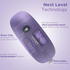 Canslab Ultrablade PRO Auto Stop Can Opener - Rechargeable Electric Can Opener for Kitchen for Seniors with Arthritis - One Touch Side Cut Opener, Smooth Edge, Lilac