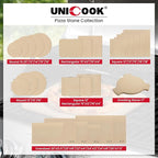Unicook Small Pizza Stone 10.25 Inch for Oven and Grill, Round Baking Stone, Thermal Shock Resistant Cordierite Oven Pan with Plastic Dough Scraper, Ideal for Cooking Pizza, Bread